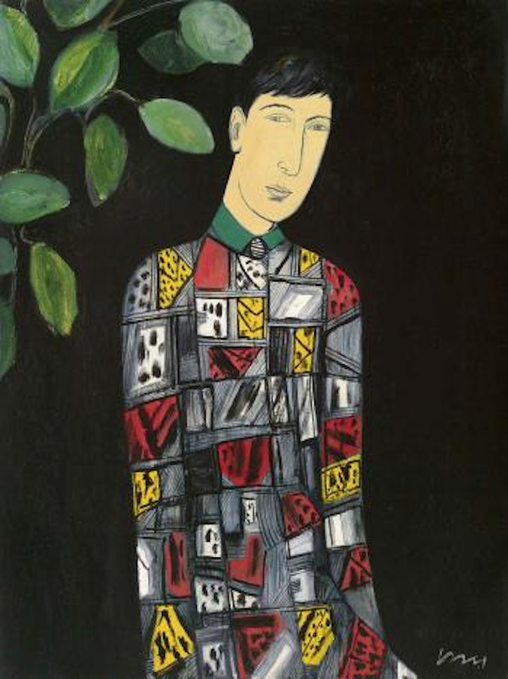 Young Man under A Tree by Qiu Yacai