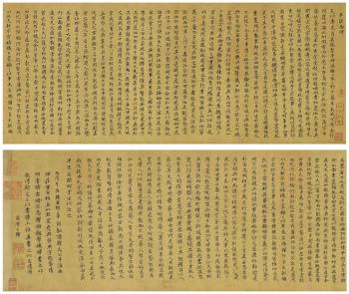 Calligraphy in Small Standard Script by Wang Duo