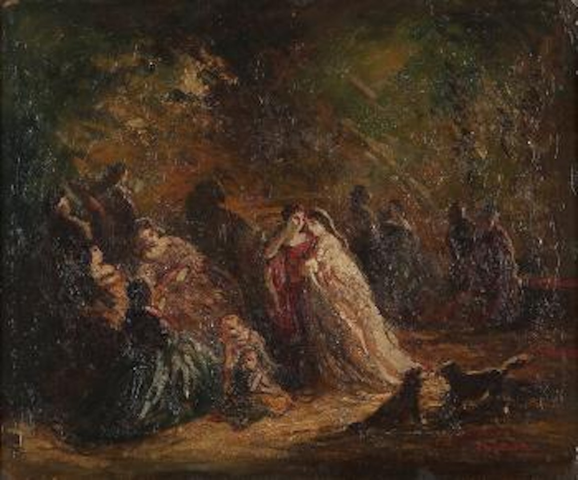 The Bridal Feast by Adolphe Monticelli