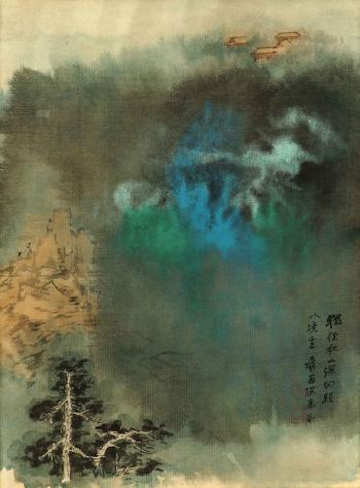 Travelling in the Autumn Mountains by Zhang Daqian