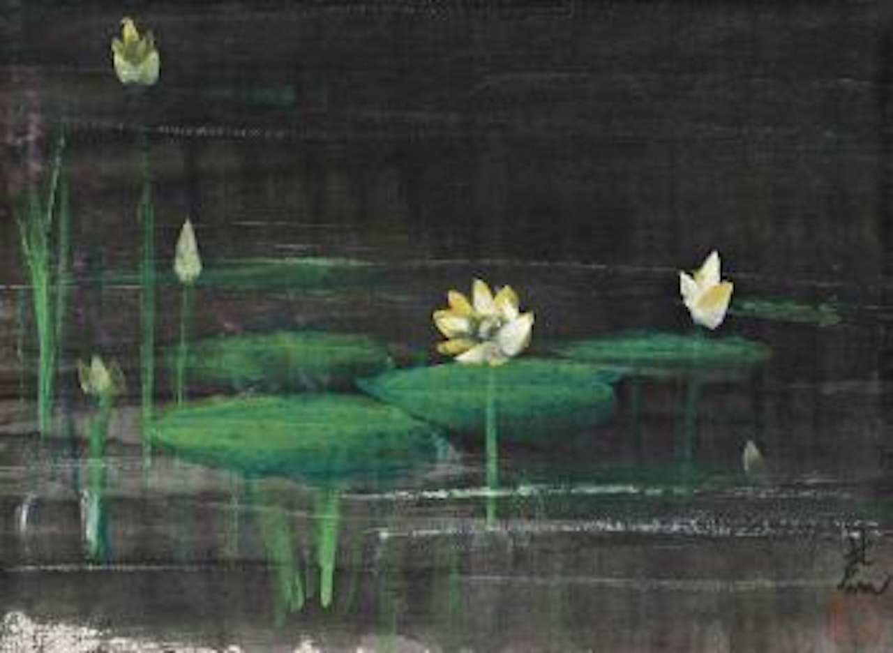 Lotus Pond by Lin Fengmian