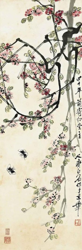 Plum Blossoms and Butterflies by Qi Baishi