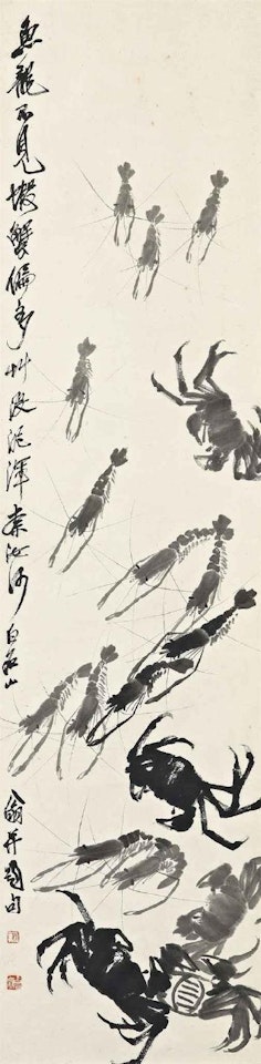 Shrimps and Crabs by Qi Baishi