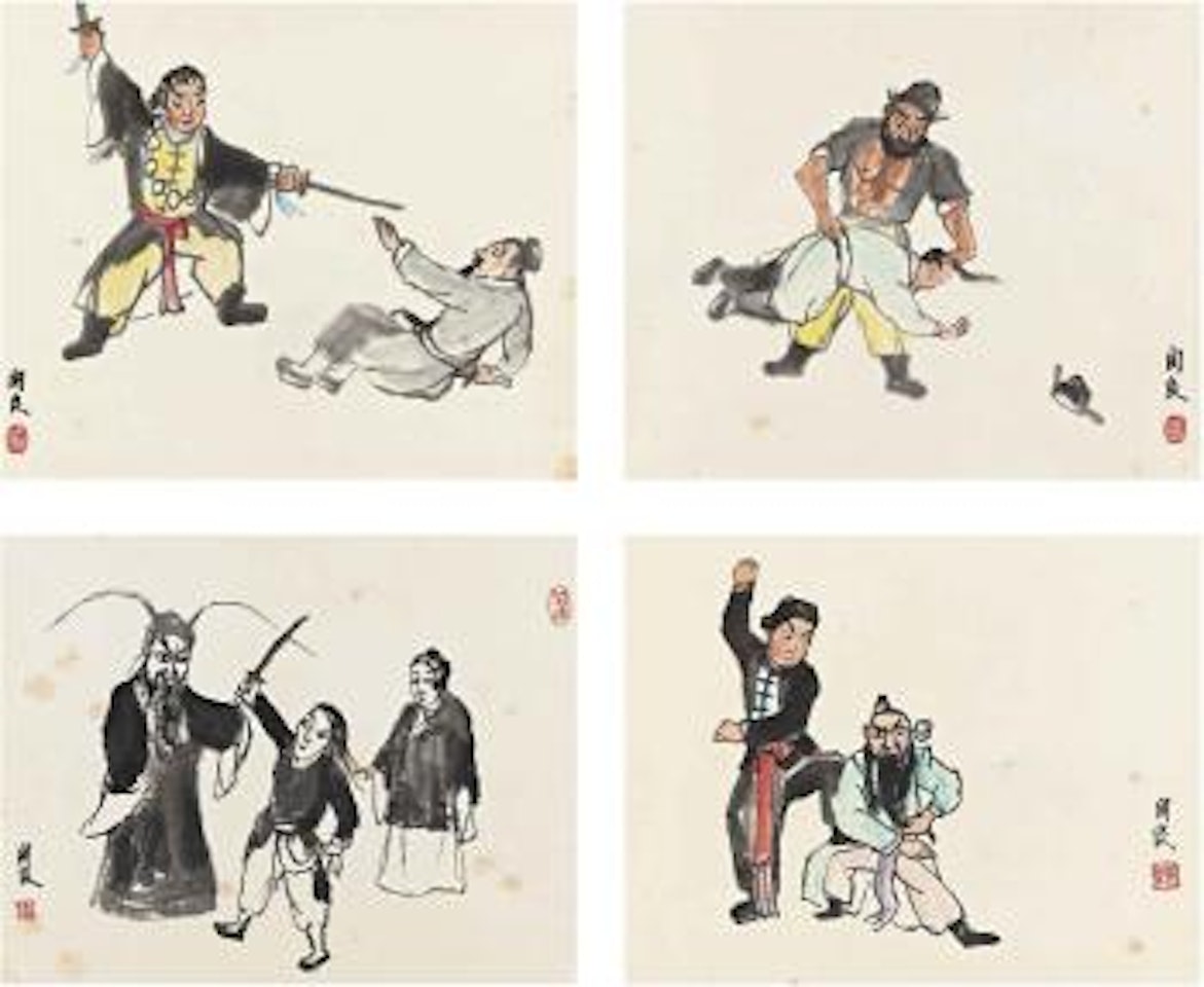 Opera Figures by Guan Liang