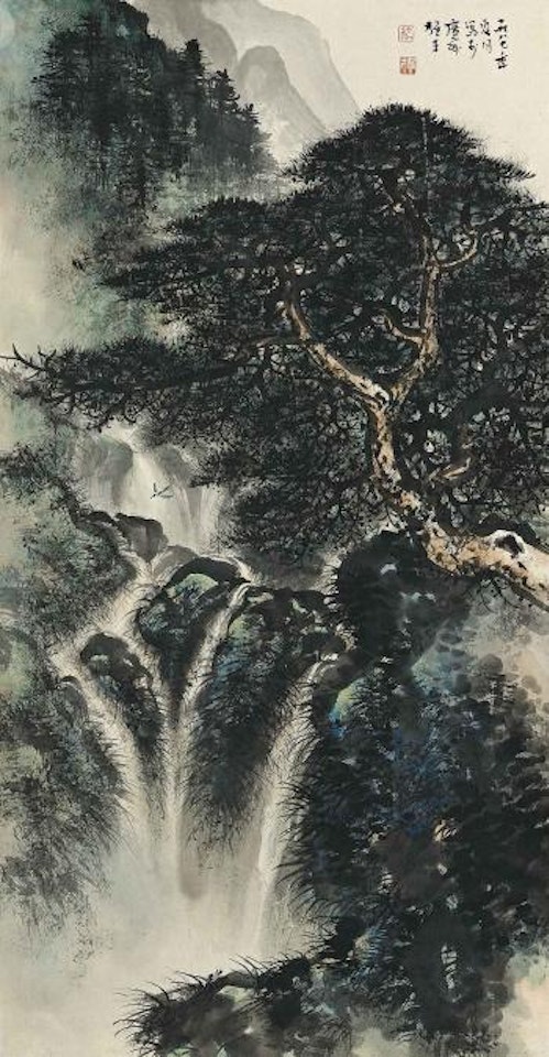 Birds Flying over the Pine Valley by Li Xiongcai