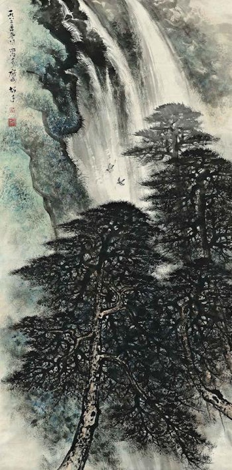 Waterfall by Li Xiongcai
