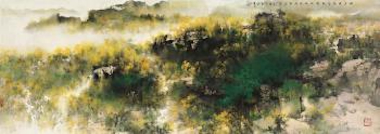 Autumn Landscape by He Baili
