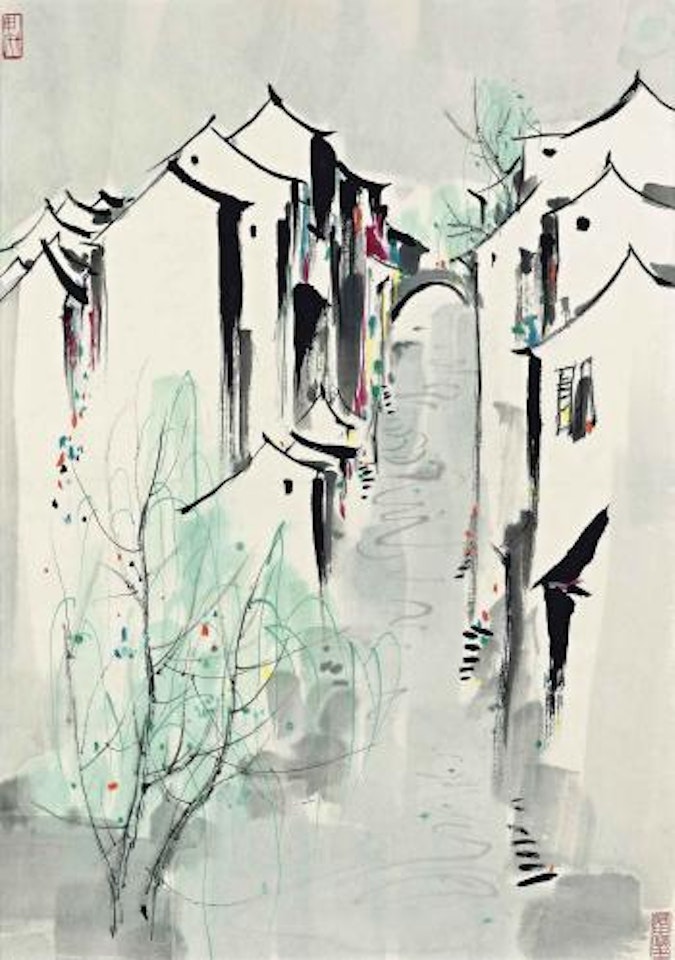 Water Village in Jiangnan by Wu Guanzhong