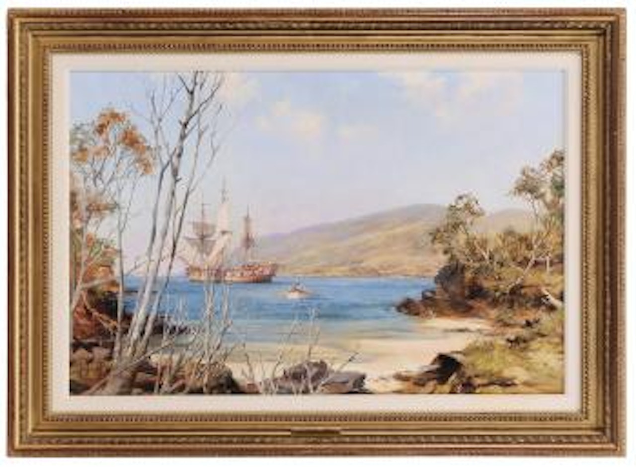 The pirate cove by Montague Dawson