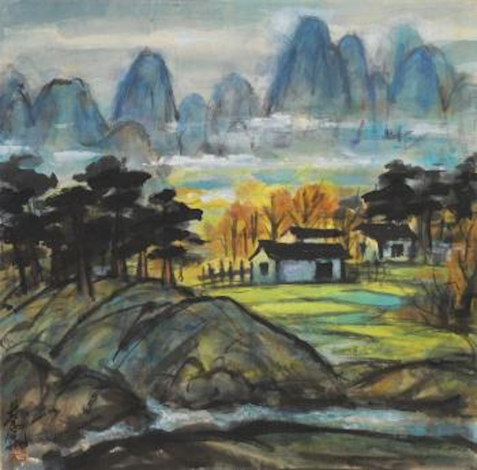 Autumn Valley by Lin Fengmian