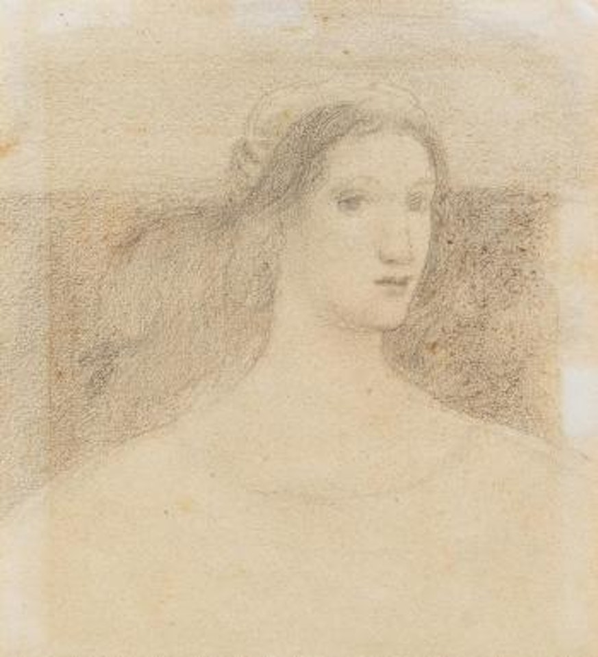 Study Of a Female Head by Edward Coley Burne-Jones