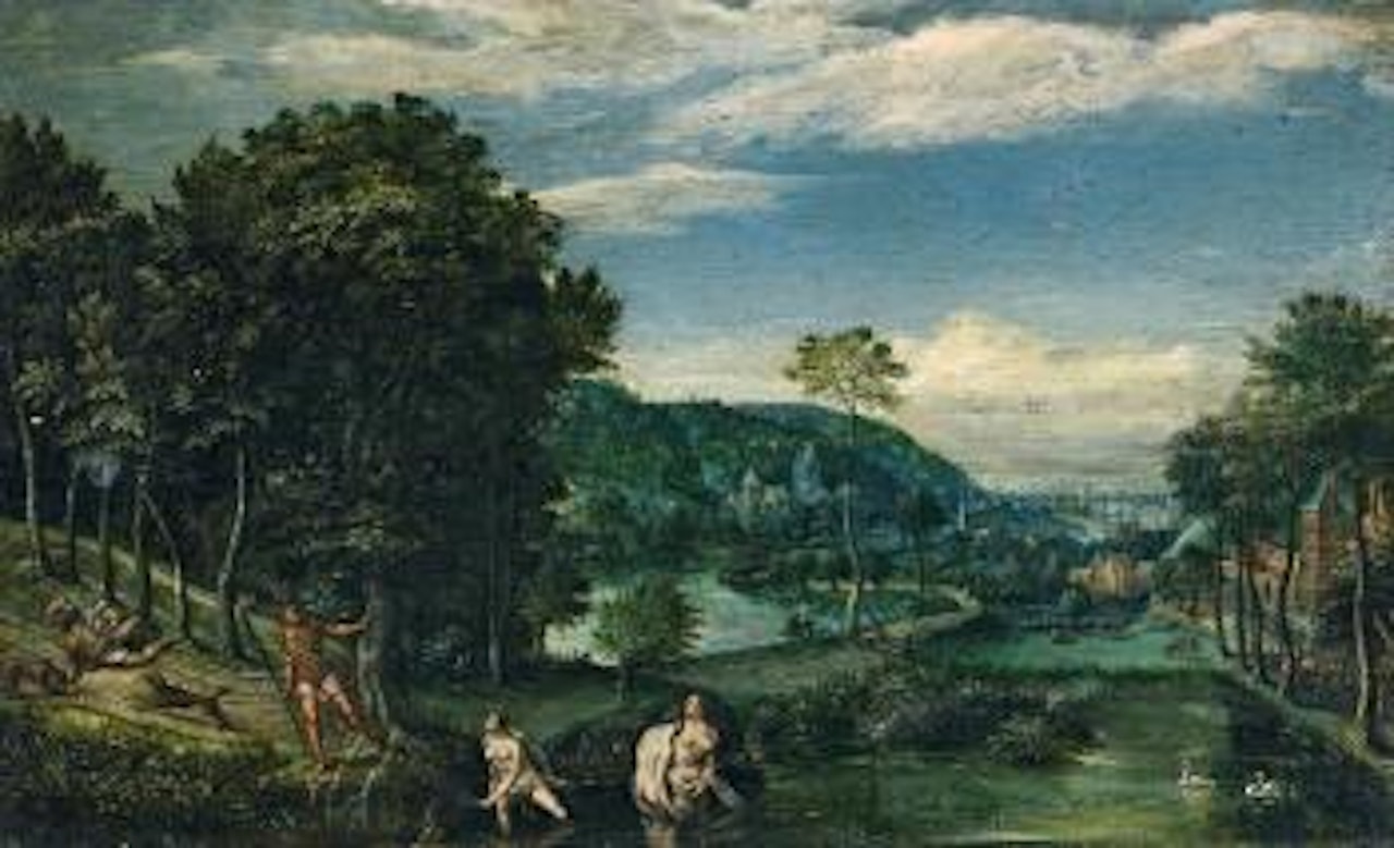Diana And Actaeon by Adriaen van Stalbemt