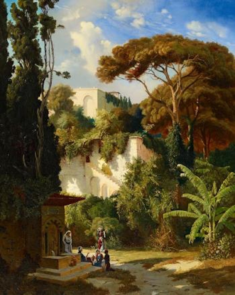 In The Garden Near Constantinople by Germain-Fabius Brest