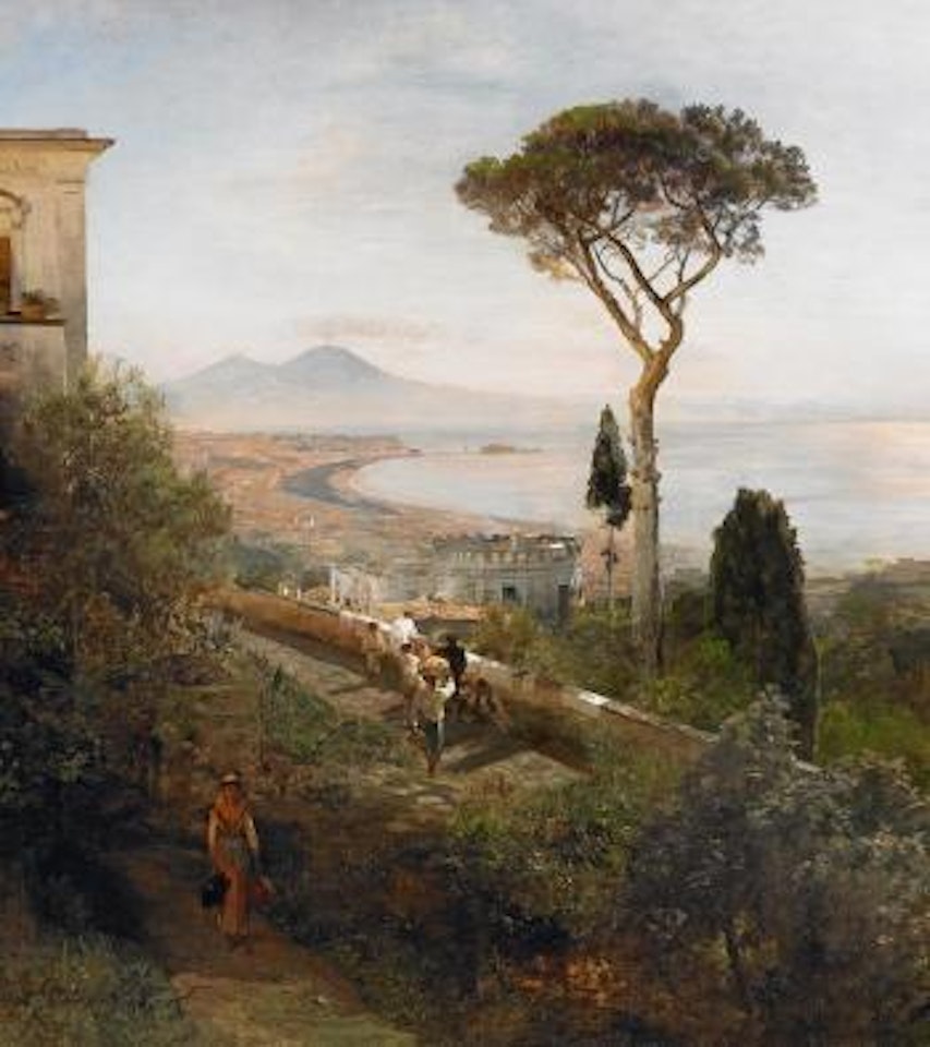 The Gulf Of Naples by Oswald Achenbach