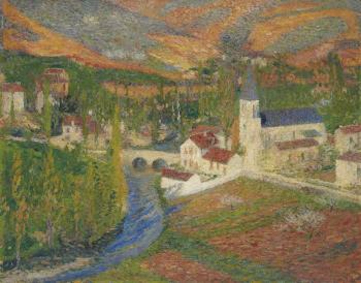 Vue de Labastide-du-Vert au printemps depuis le parc de Marquayrol by Henri Jean Guillaume Martin