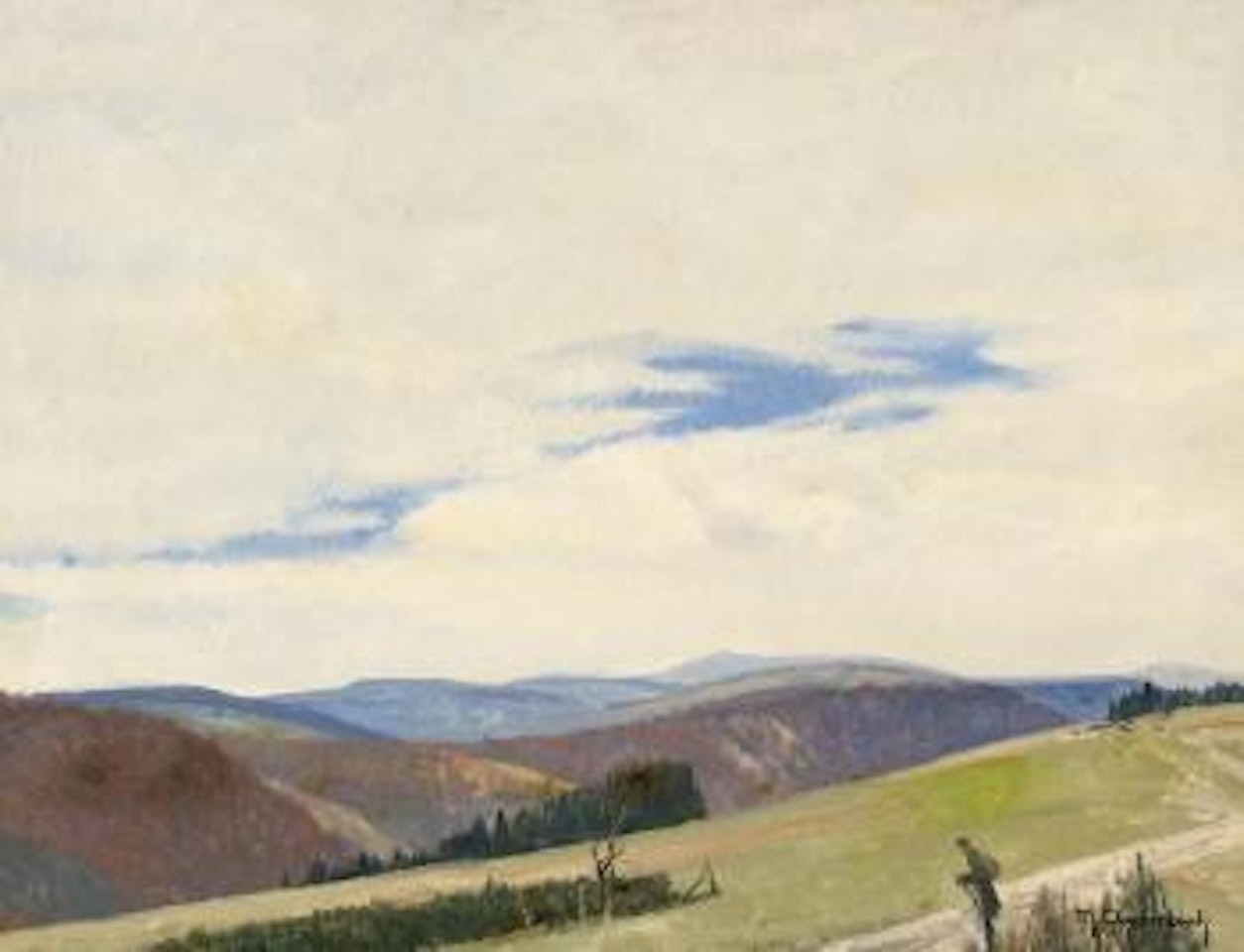 Travellers In Wittgensteiner Land (Am Stünzel?) by Max Clarenbach