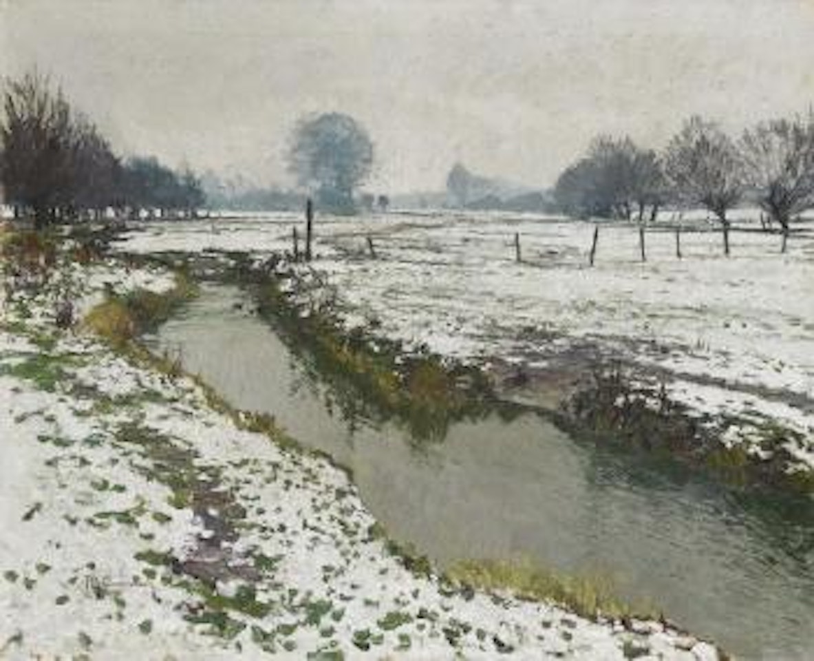 Winter Day In The Erftauen by Max Clarenbach