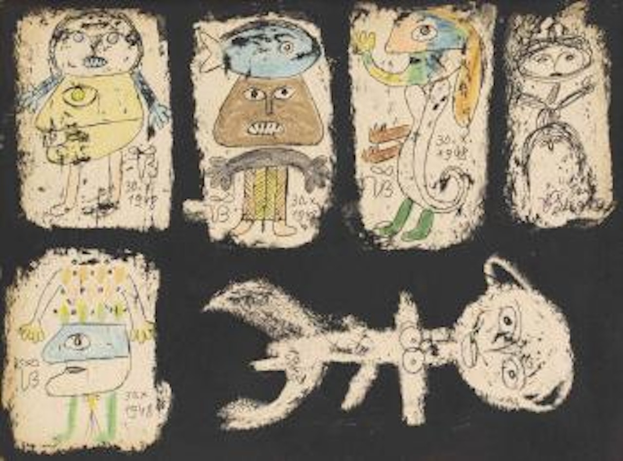 Six personnages by Victor Brauner