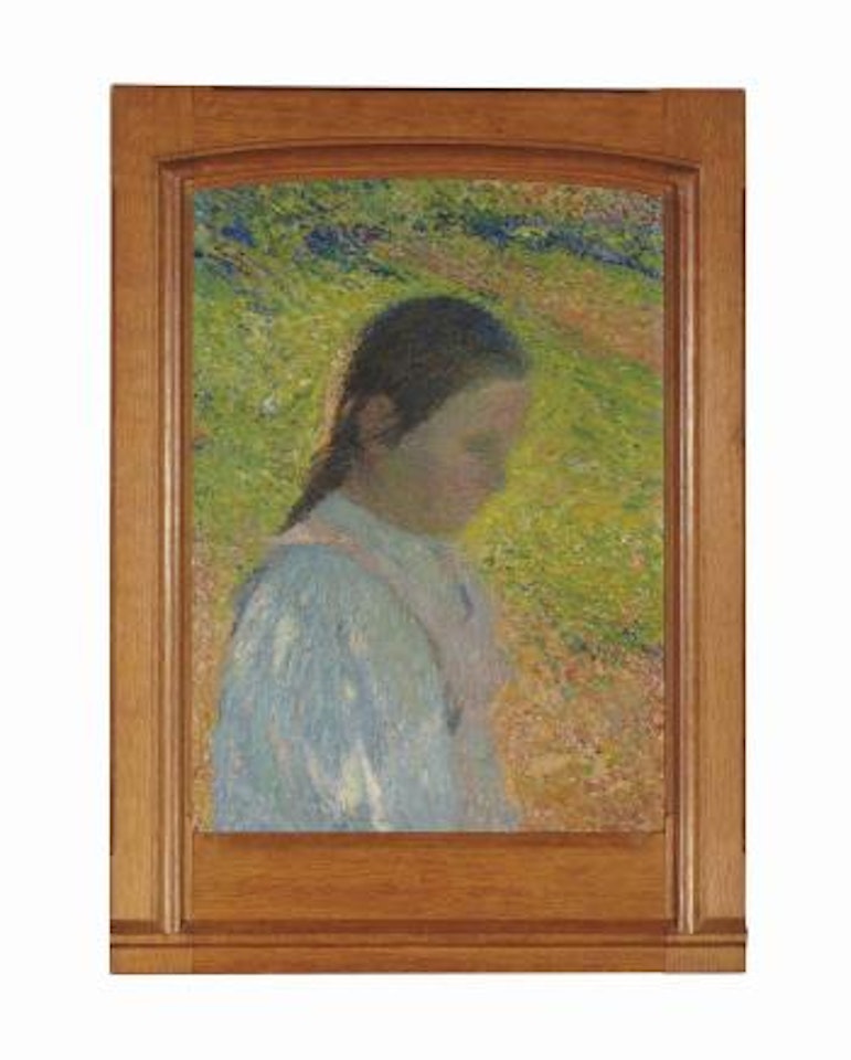 Profil de jeune fille en contre-jour by Henri Jean Guillaume Martin