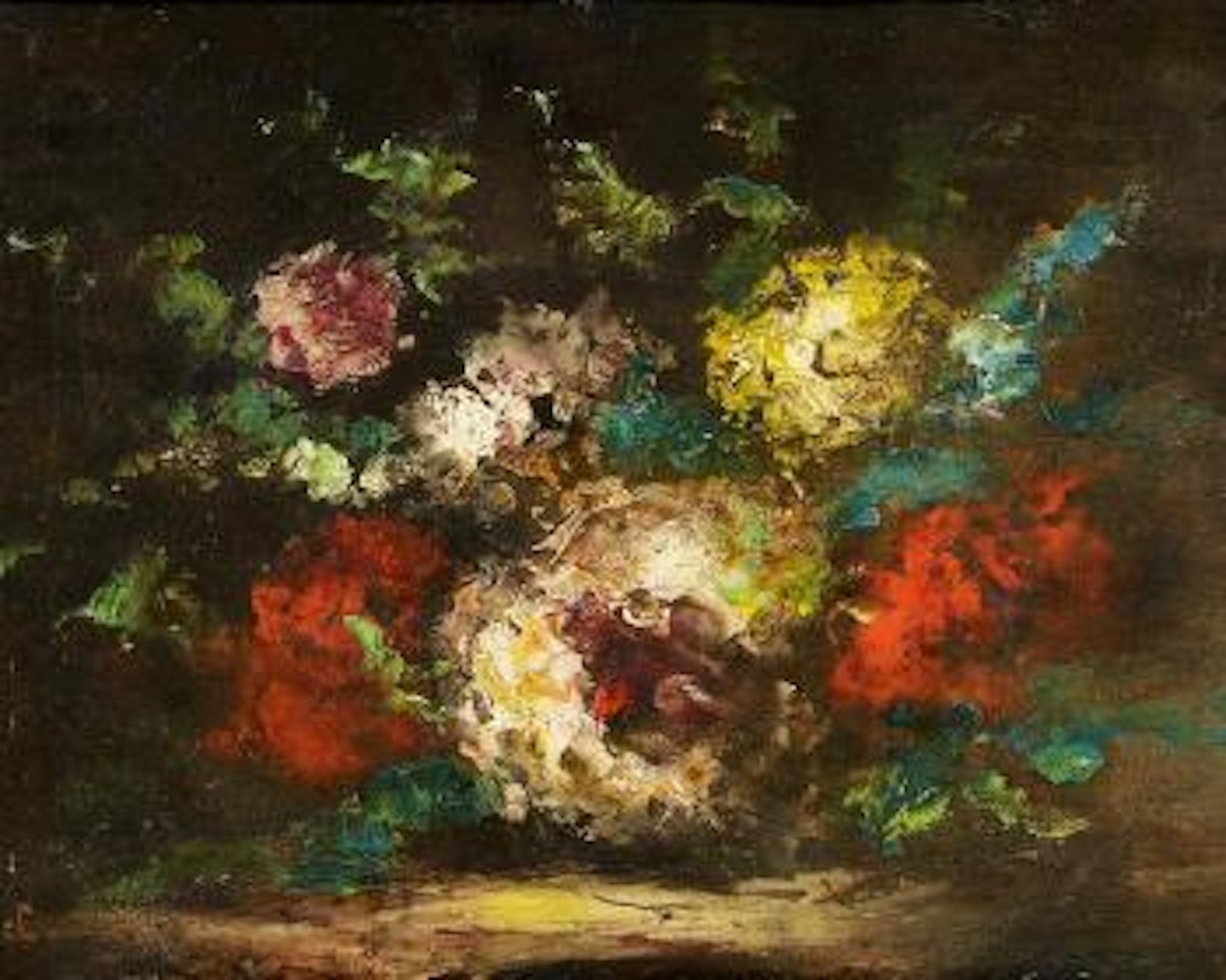 Fleurs Sur Le Sol by Gustave Courbet