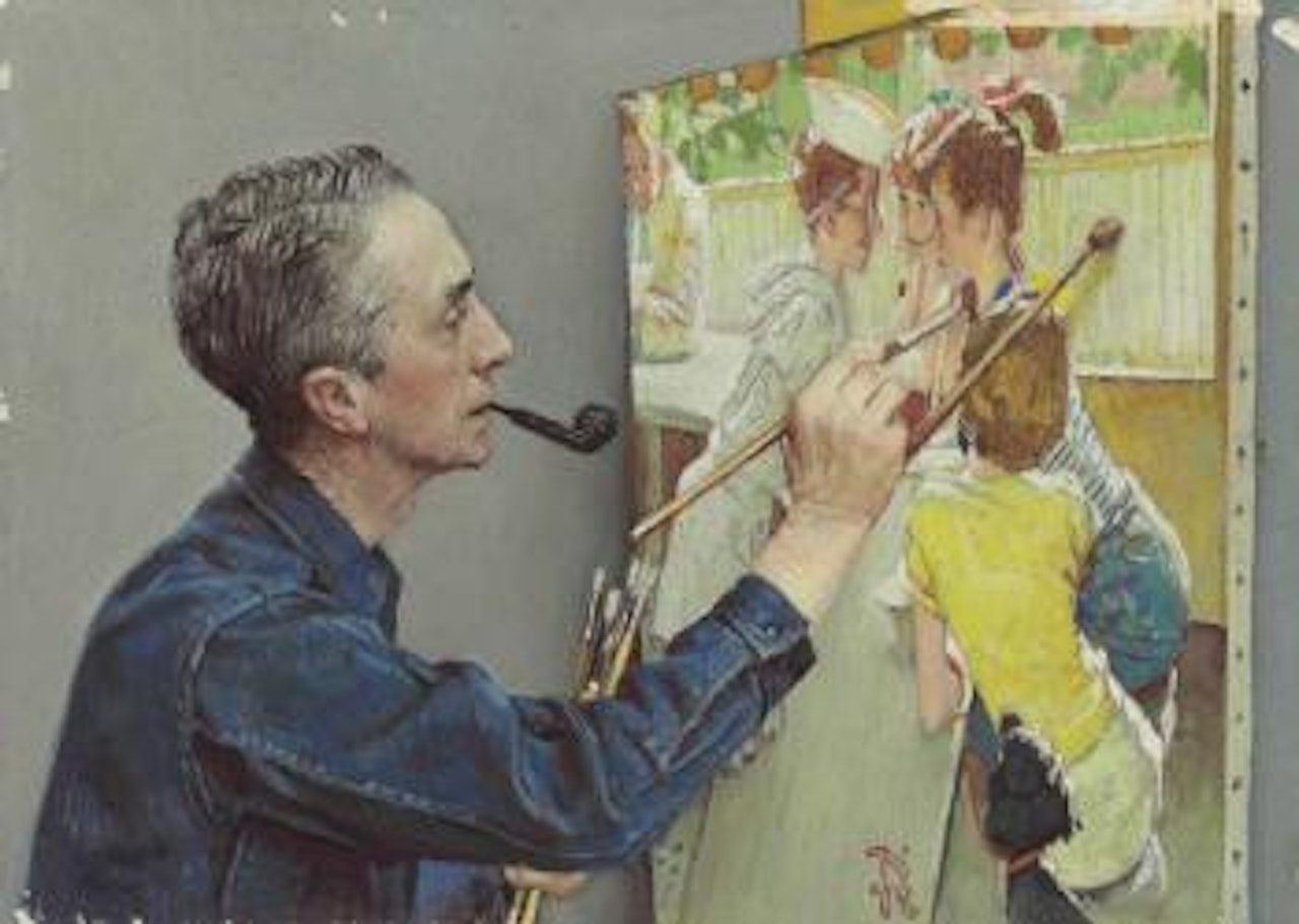 Norman Rockwell Paints the Soda Jerk by Norman Rockwell