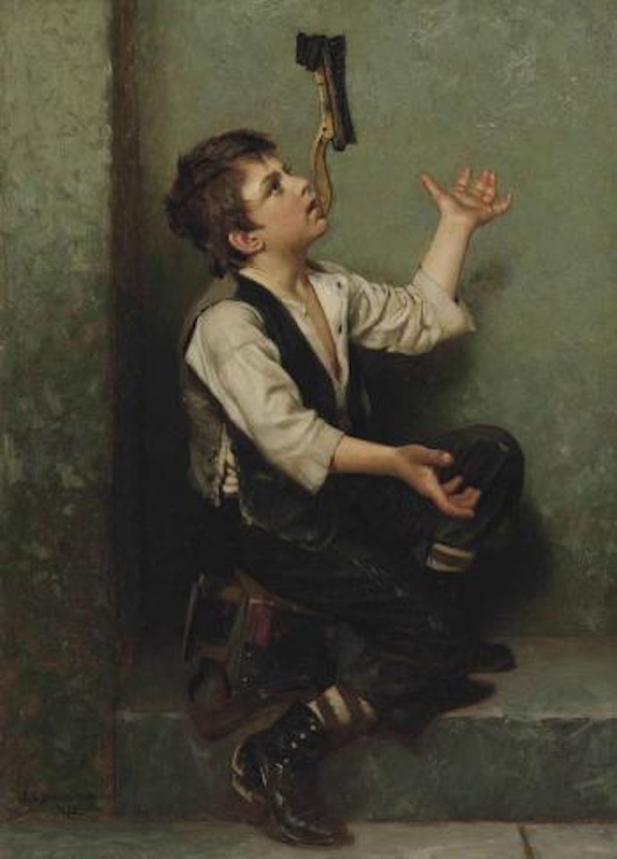 The Juggler by John George Brown