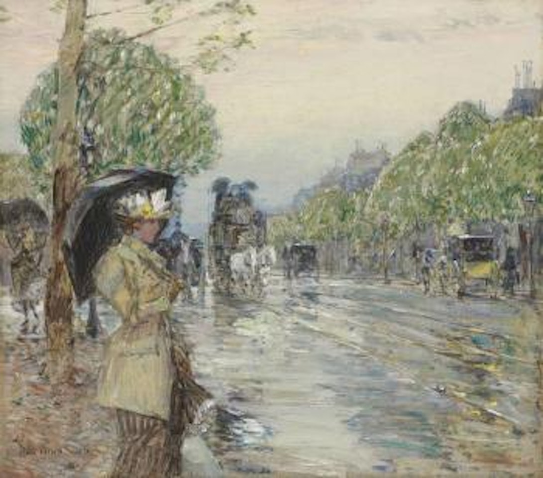 Rainy Day, On the Avenue by Childe Hassam