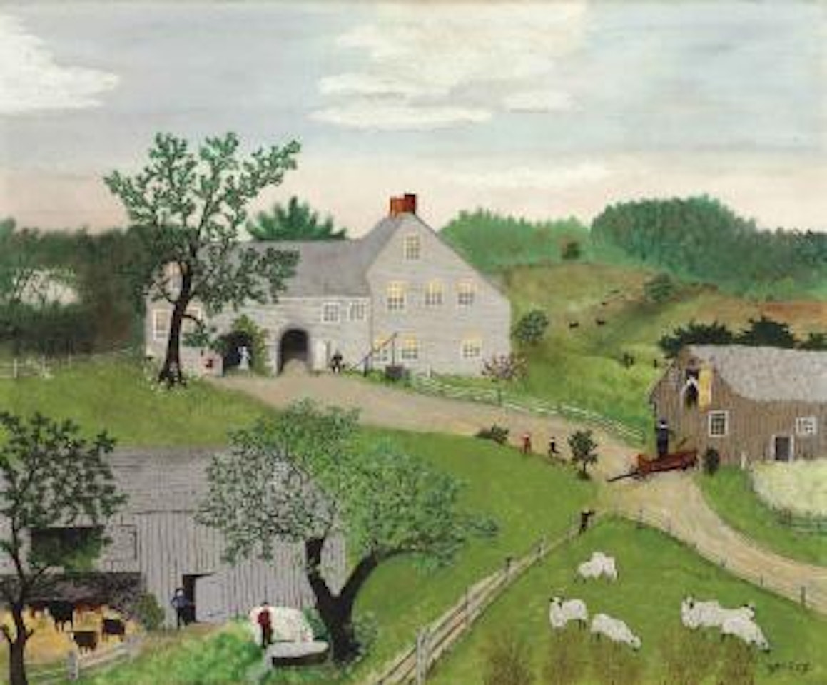 Watering the Horses by Grandma Moses