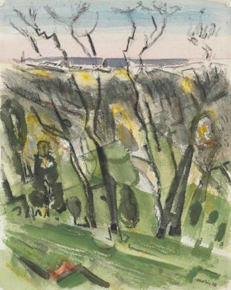Behind the Phillips' House at 2101 Foxhall Road by John Marin