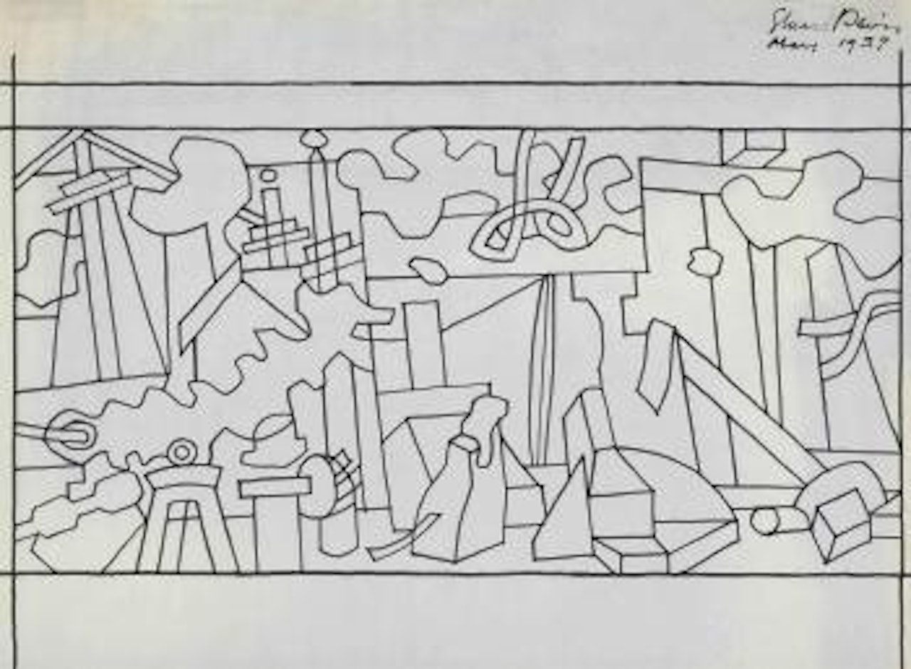 Study for "Swing Landscape" by Stuart Davis