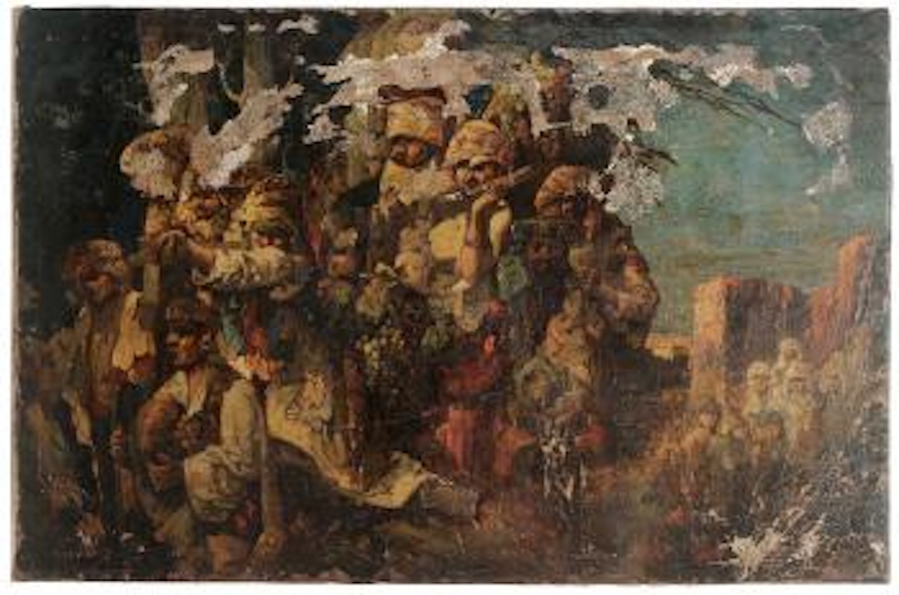 Middle eastern market by Sir Frank Brangwyn