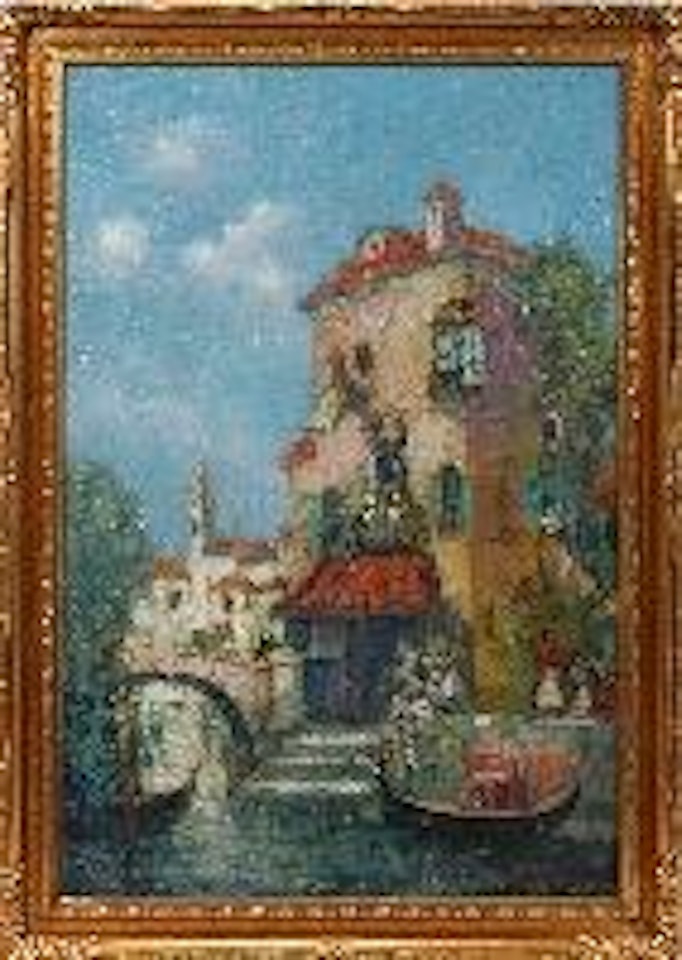 Venetian canal scene by Jane Peterson
