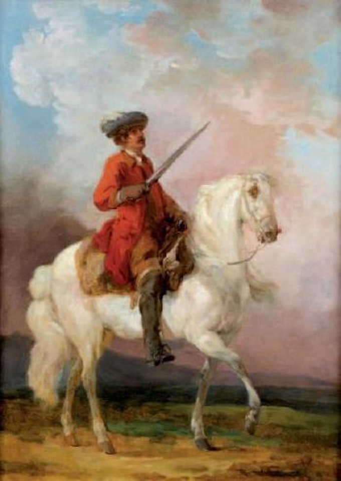 Cavalier brandissant son épée by Francesco Giuseppe Casanova