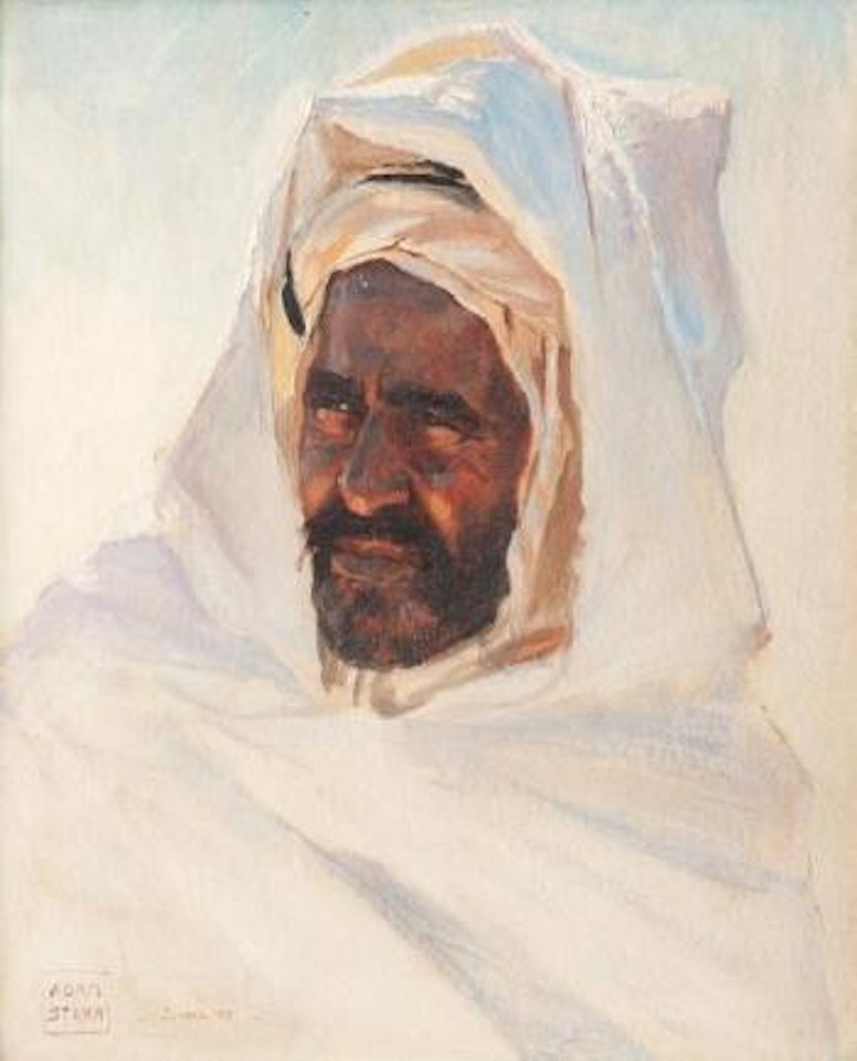 Portrait d’un bédouin by Adam Styka