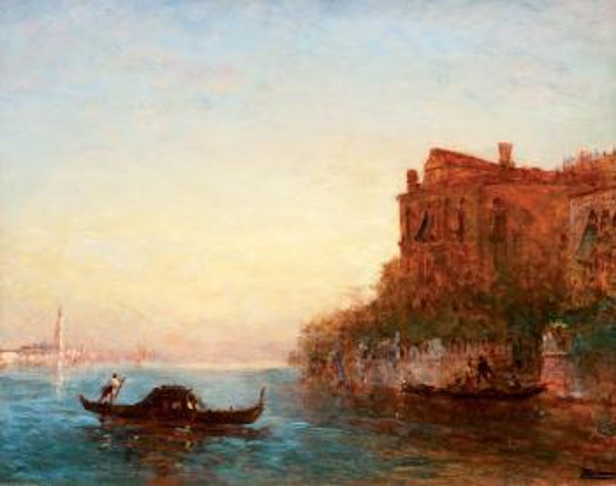 Le grand canal à Venise by Félix Ziem
