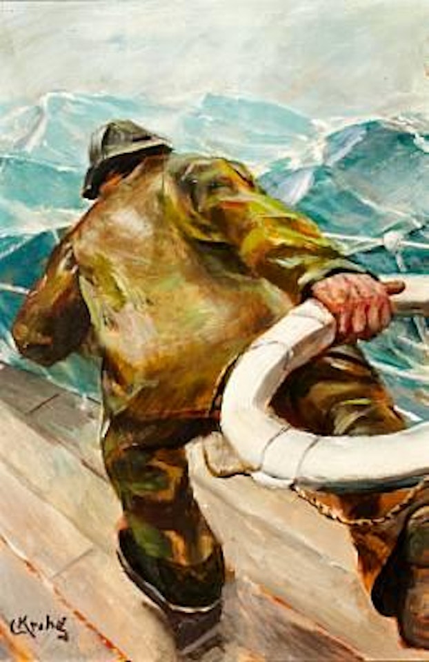 Mann overbord by Christian Krohg