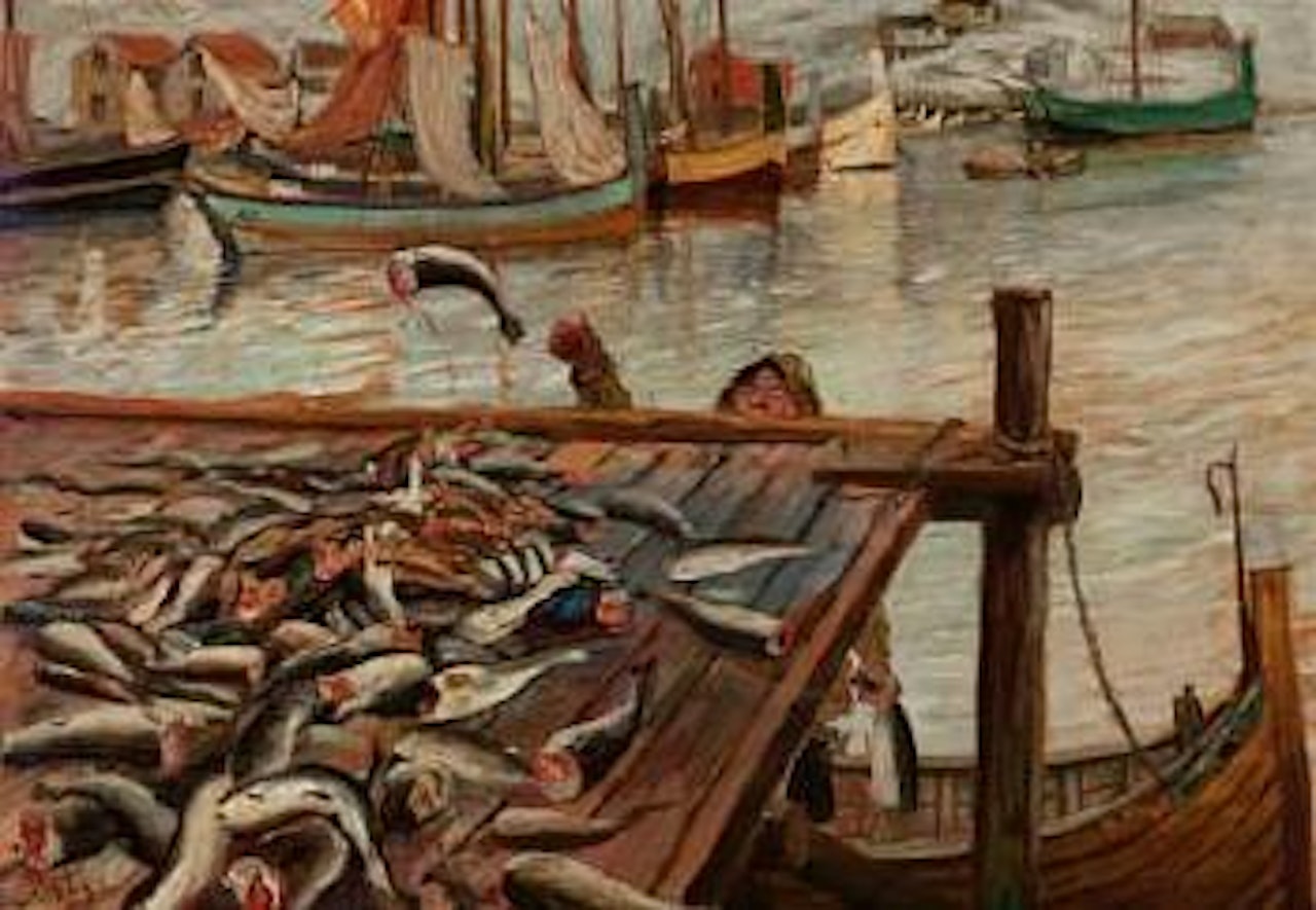 Fersk fisk by Christian Krohg