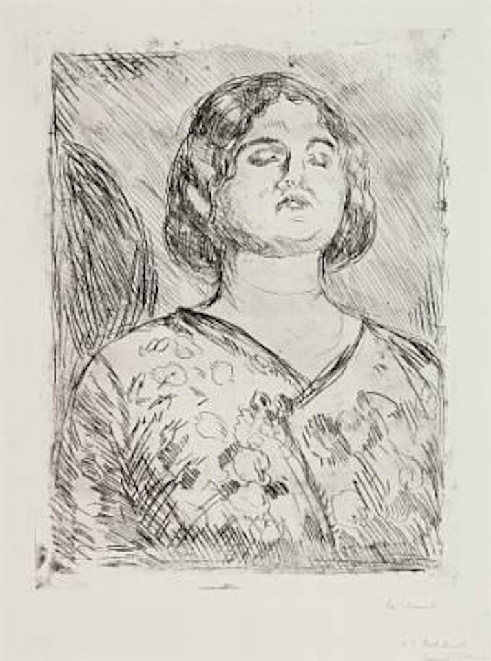 Fornærmet dame by Edvard Munch