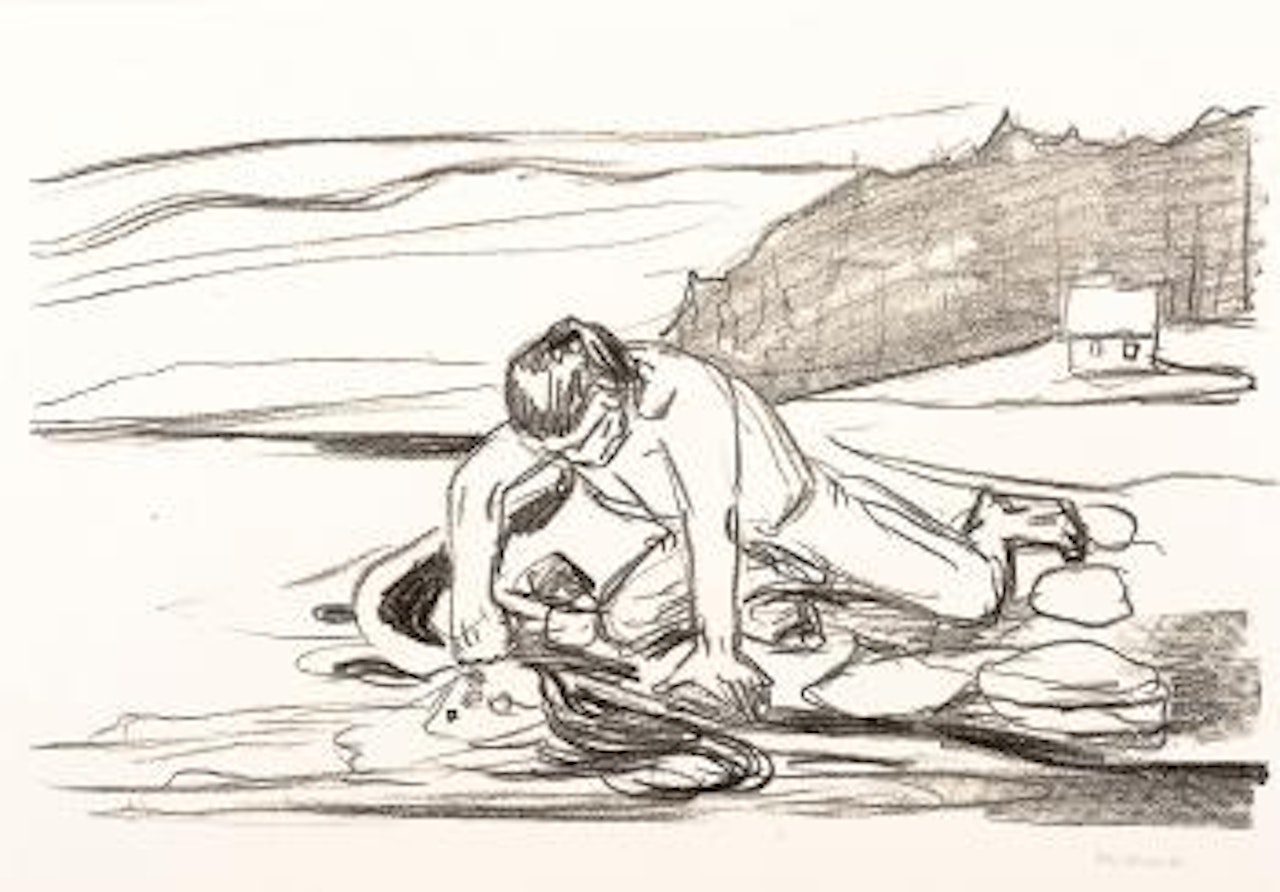 Omegas død by Edvard Munch