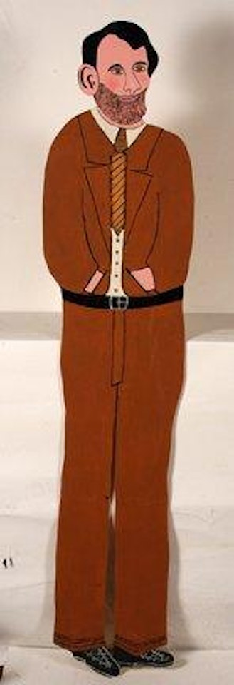 Life sized young Abe Lincoln, #4,655 by Howard Finster