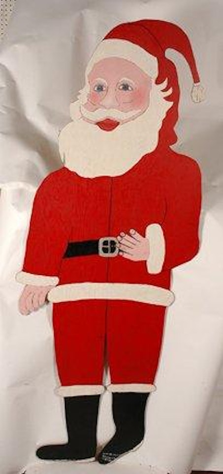Life-size Santa, #1,254 by Howard Finster