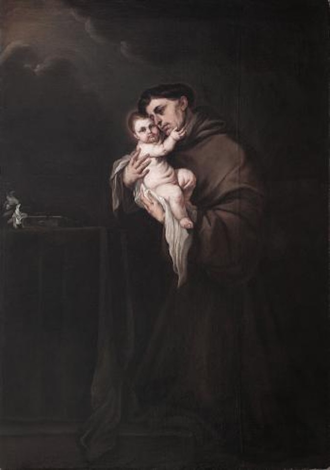 San Antonio de Padua con el Niño by Circle of Luca Giordano
