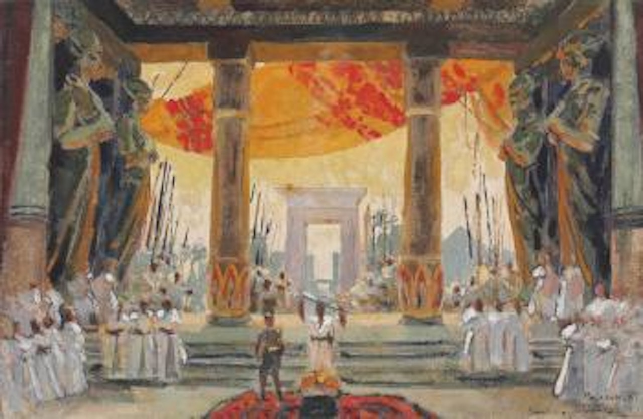 Set design for Salambo by Konstantin Alekseevich Korovin