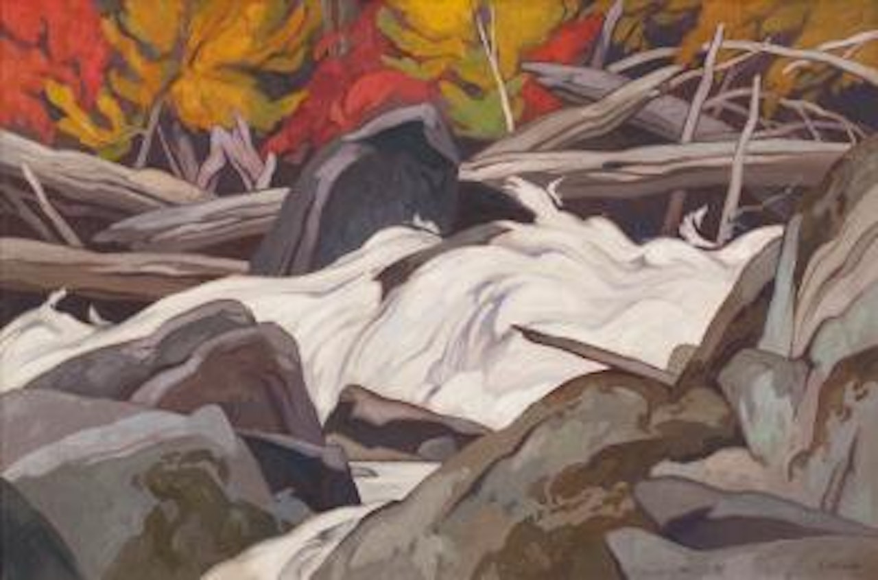 Below Ragged Falls, Oxtongue River by Alfred Joseph Casson