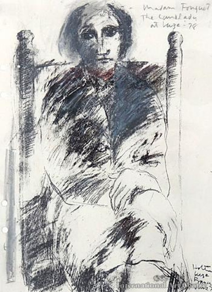 Madam Fouquet The Landlady at Luze by Ralph Hotere