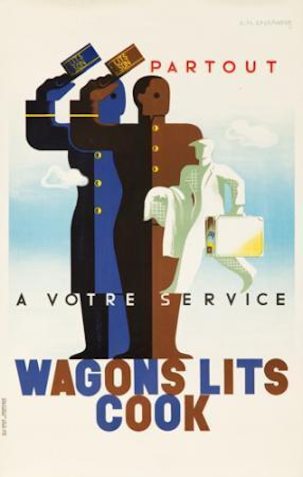 Wagons lits Cook by Cassandre (Adolphe Jean-Marie Mouron)