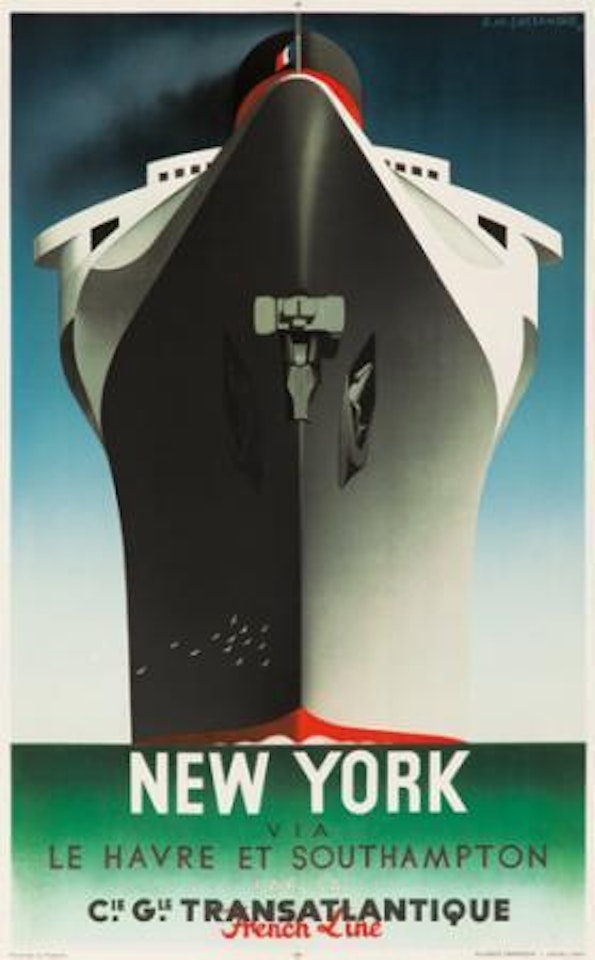 Normandie / New York by Cassandre (Adolphe Jean-Marie Mouron)