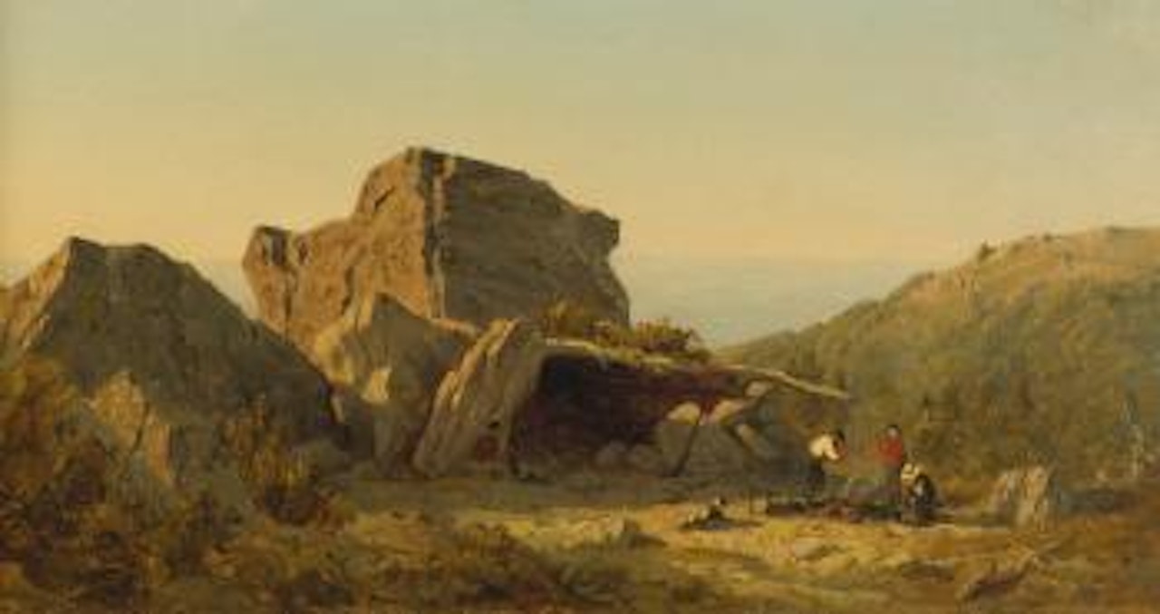 The Camp On Mansfield Mountain, Vermont by Sanford Robinson Gifford