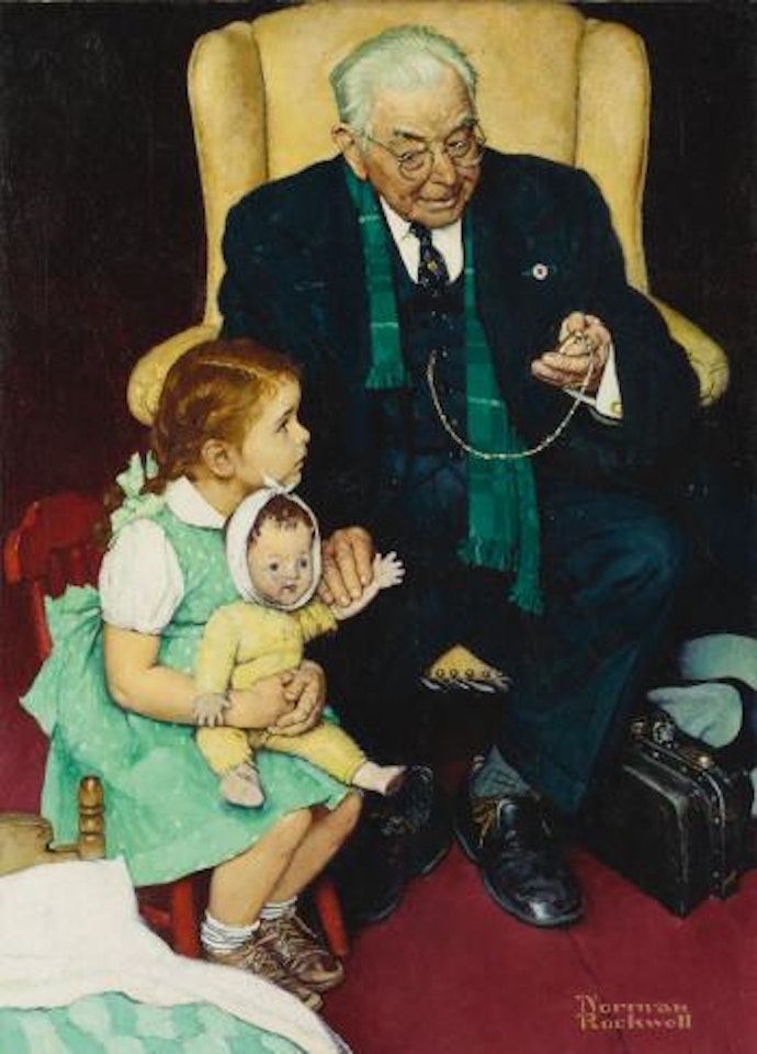 Doctor And Doll by Norman Rockwell