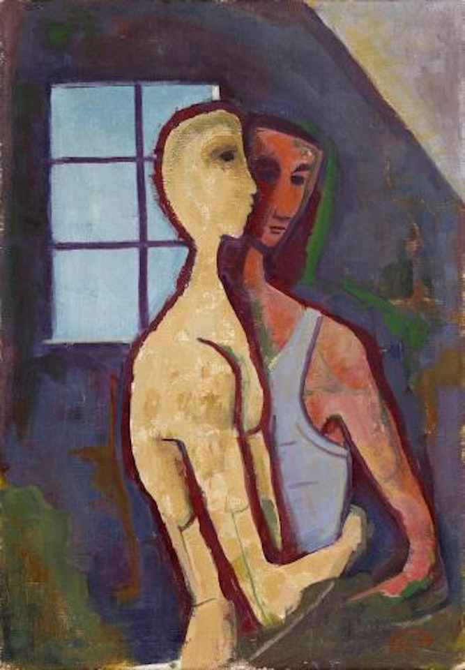 Couple At The Window by Karl Hofer